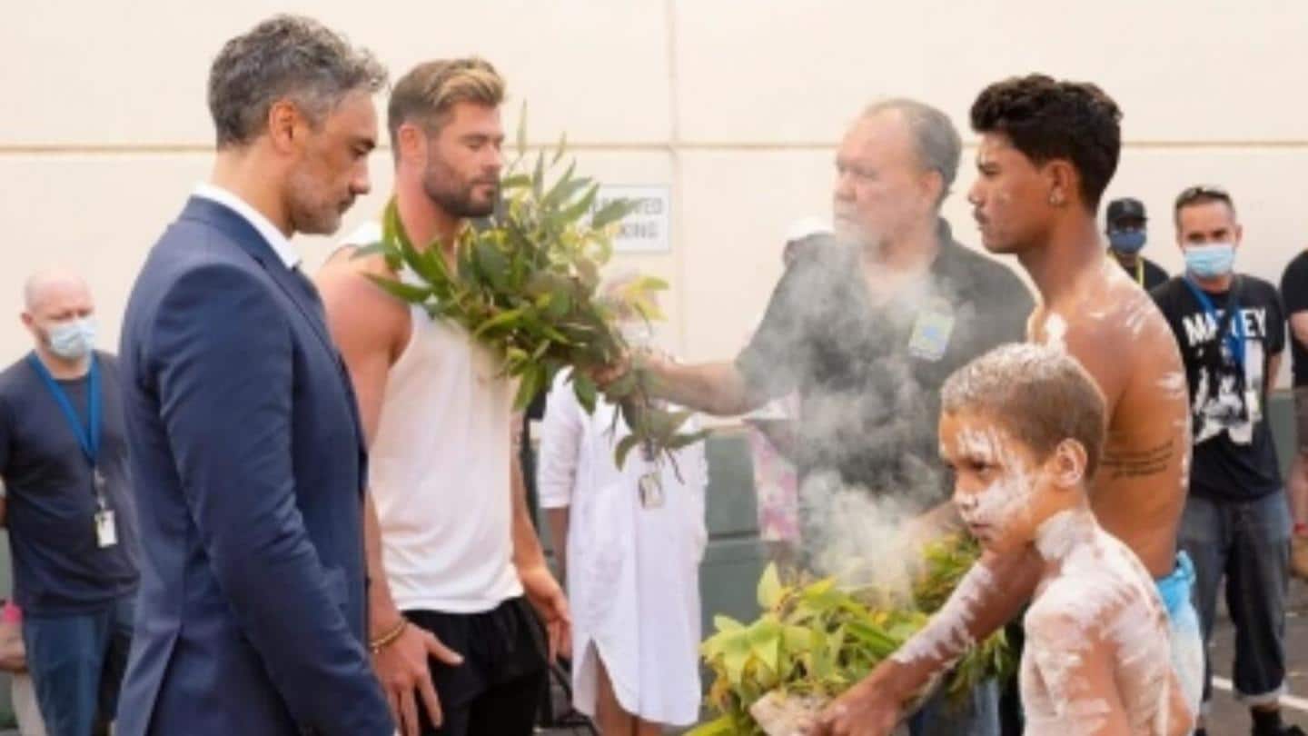 Hemsworth welcomes the celebration in traditional Oz style Hemsworth welcomes the celebration in traditional Oz style