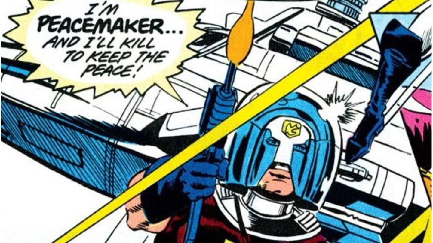 Exacting peace violently; that's what Peacemaker does Exacting peace violently; that's what Peacemaker does