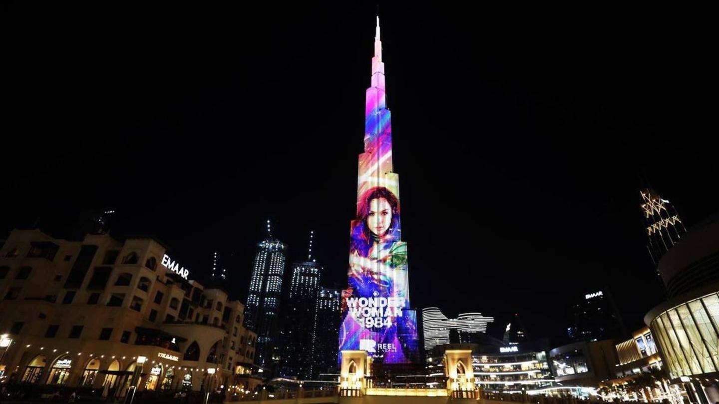 Burj Khalifa had lit up with Wonder Woman's image Burj Khalifa had lit up with Wonder Woman's image