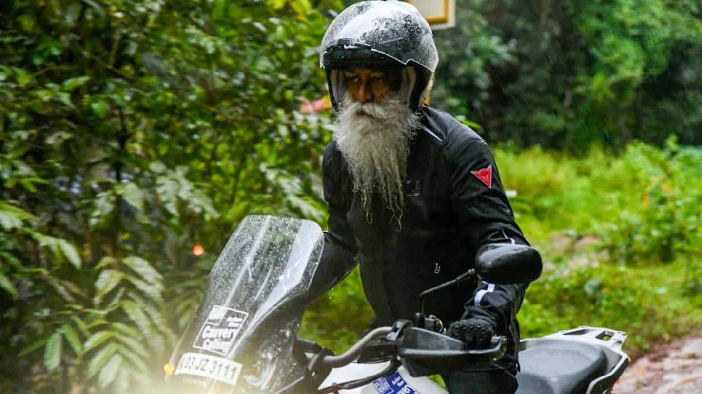 The Yogi was on a month-long spiritual motorbike ride The Yogi was on a month-long spiritual motorbike ride