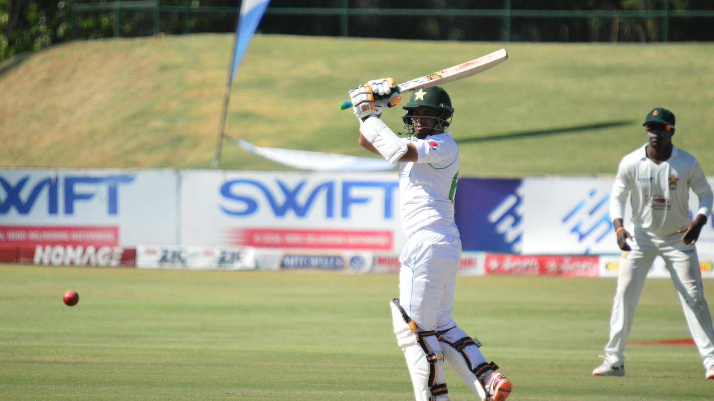 Abid becomes third Pakistani batsman to hit double-century against Zimbabwe Abid becomes third Pakistani batsman to hit double-century against Zimbabwe