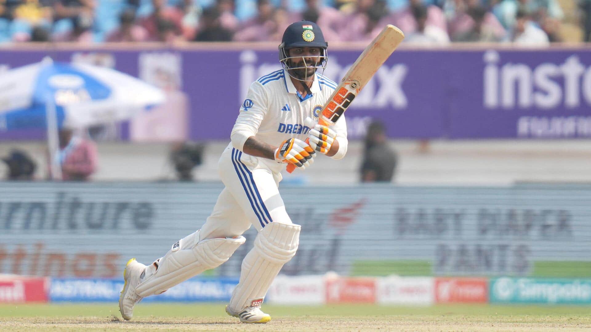 Ravindra Jadeja completes 3,000 Test runs with century against England