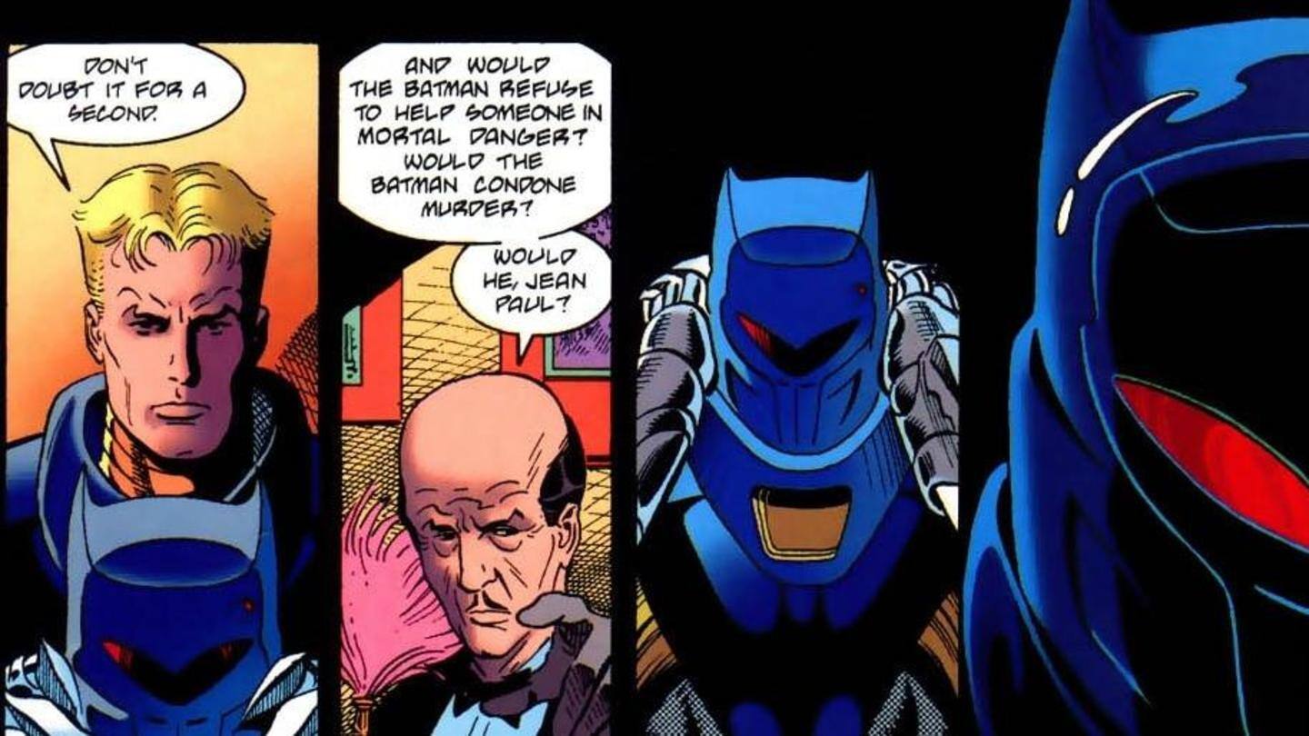 He chose Azrael over Grayson to be the next Batman He chose Azrael over Grayson to be the next Batman