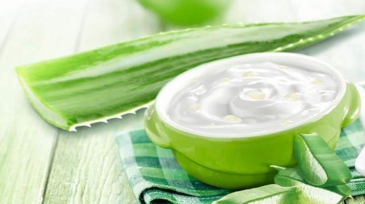 Aloe vera, yogurt, honey, and olive oil mask for shine Aloe vera, yogurt, honey, and olive oil mask for shine
