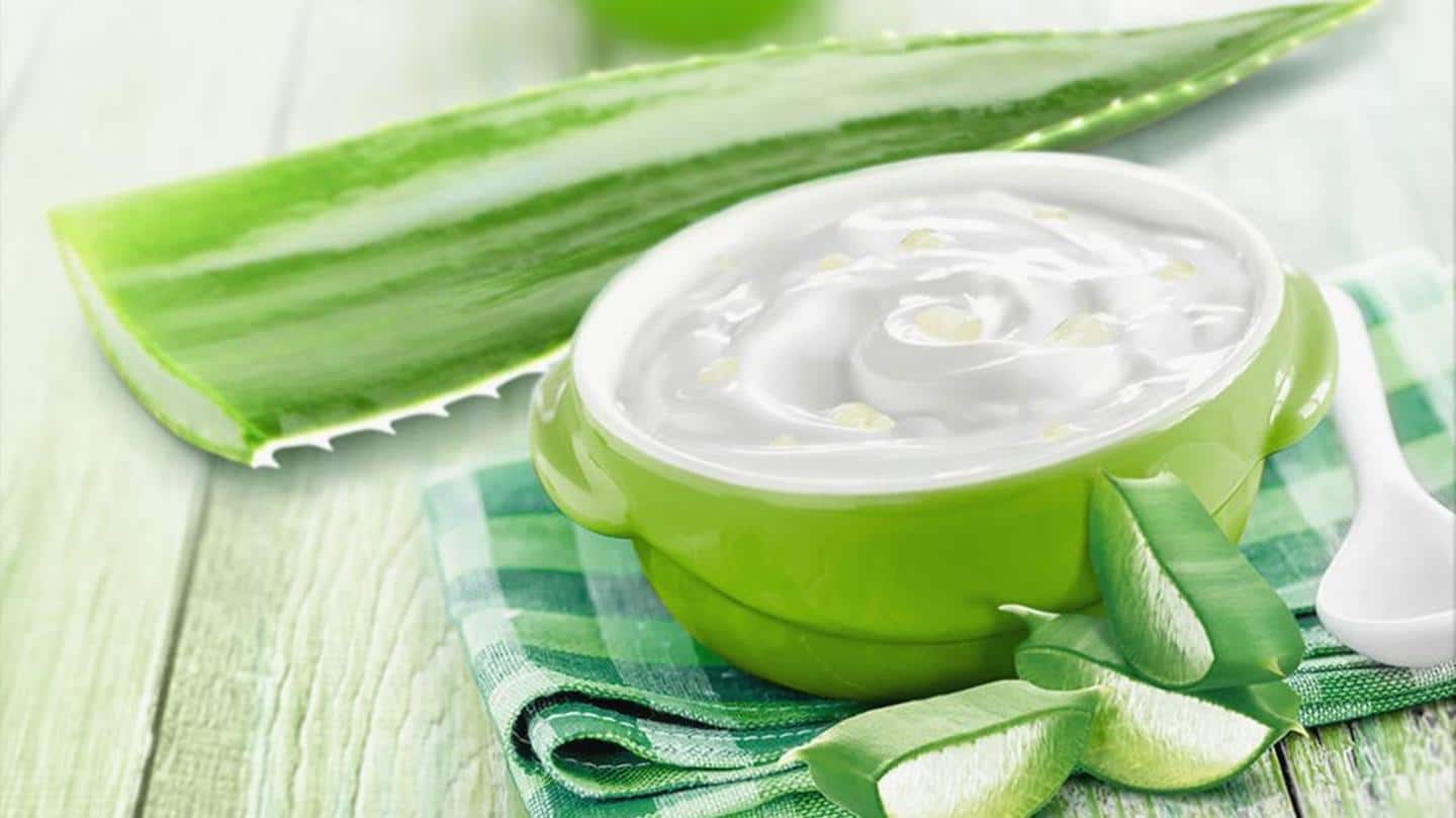Yogurt + aloe vera: Leave it on for 30 minutes Yogurt + aloe vera: Leave it on for 30 minutes