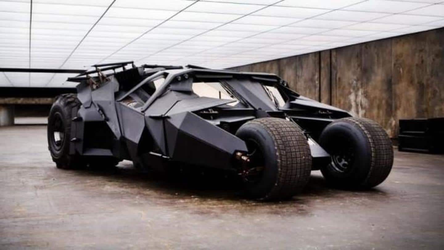 Batmobile is his vehicle of transport and a war machine Batmobile is his vehicle of transport and a war machine