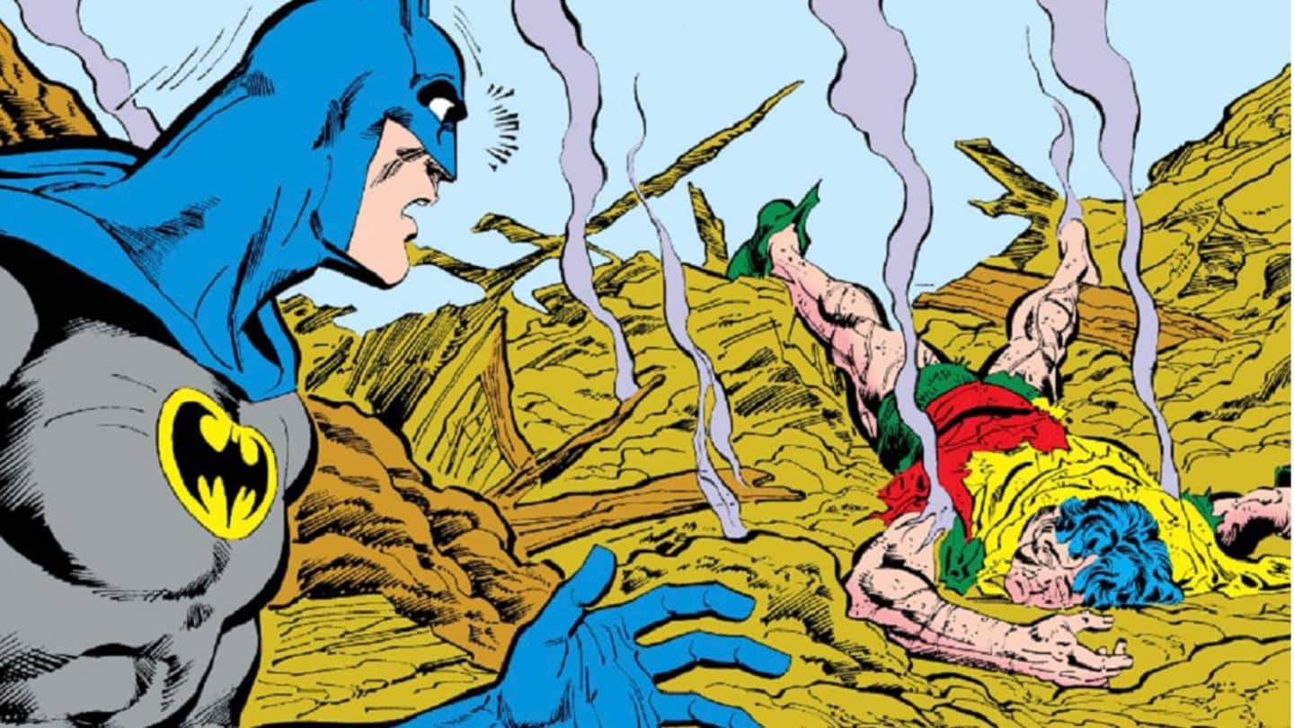 He kills Robin with a bomb after beating him brutally He kills Robin with a bomb after beating him brutally