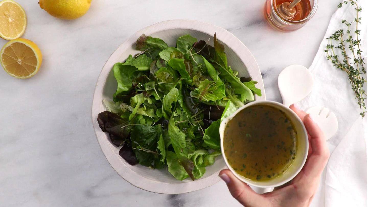Lemon vinaigrette can add a fresh zing to any salad Lemon vinaigrette can add a fresh zing to any salad