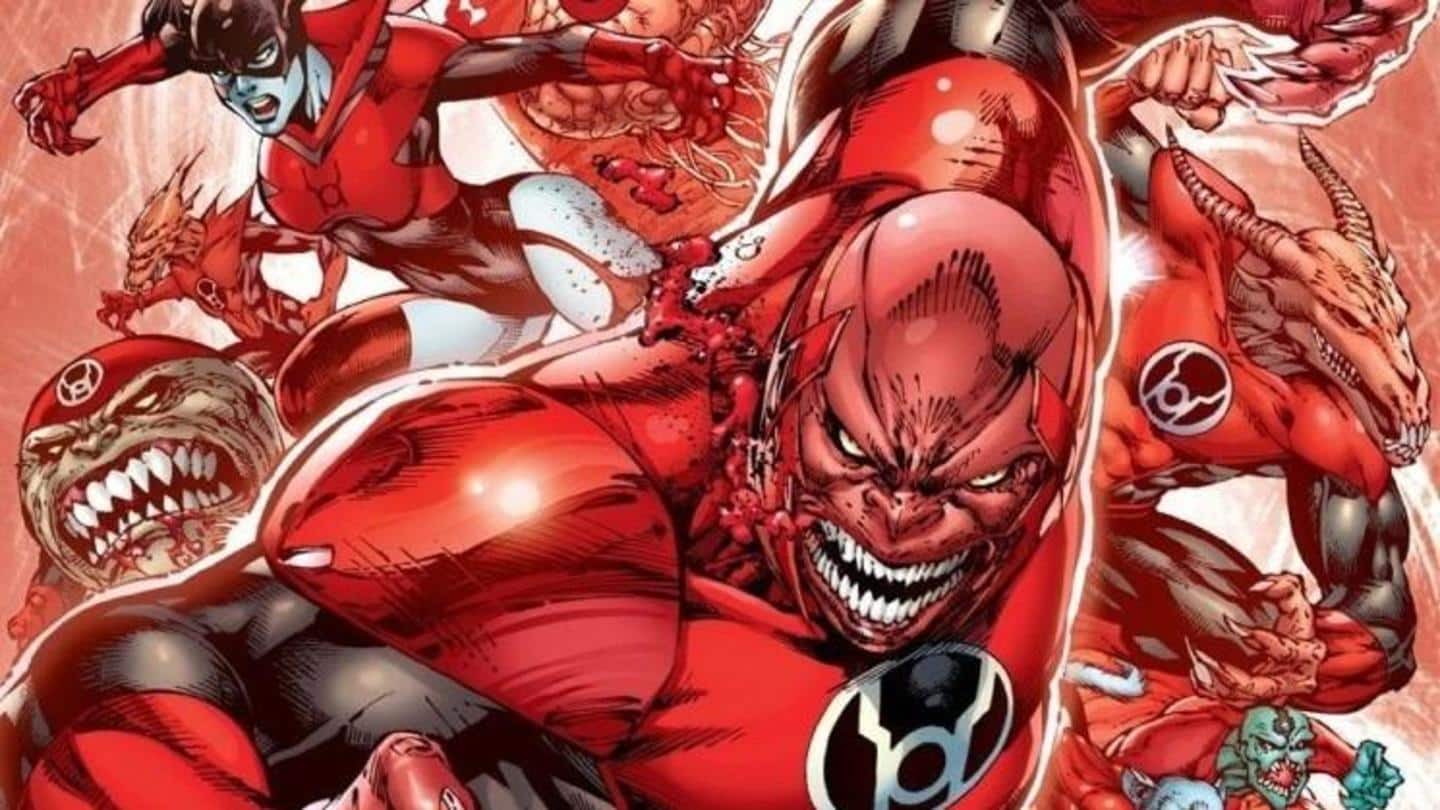 The Red Lanterns channel rage to fight the Green Lanterns The Red Lanterns channel rage to fight the Green Lanterns