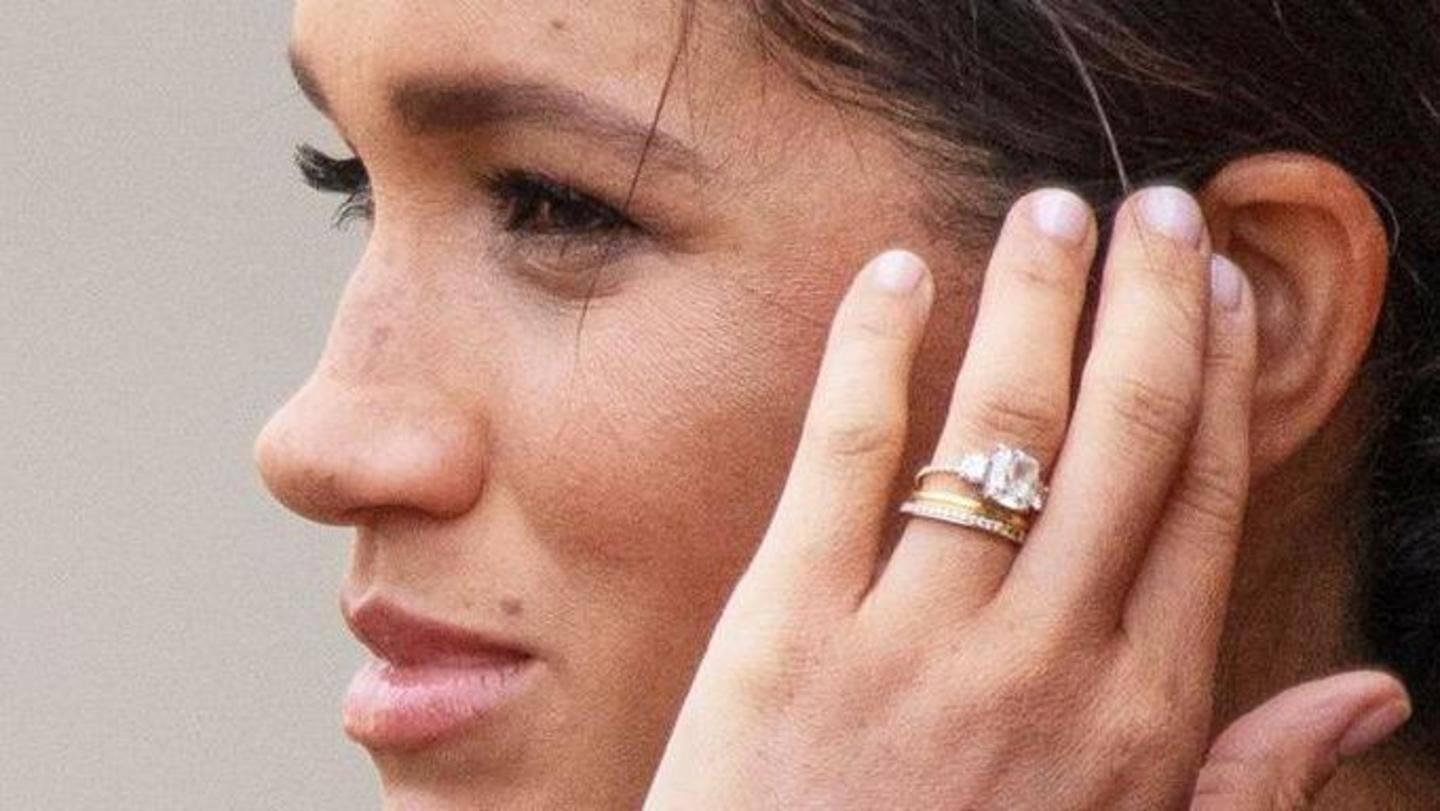 Markle's engagement ring, designed by husband Prince Harry, comes second Markle's engagement ring, designed by husband Prince Harry, comes second