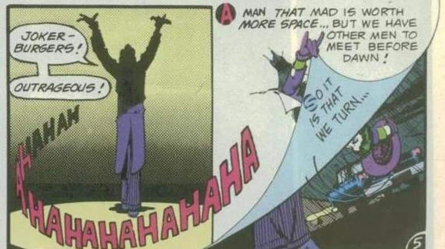 The Joker occasionally talks to his 'real' fans The Joker occasionally talks to his 'real' fans