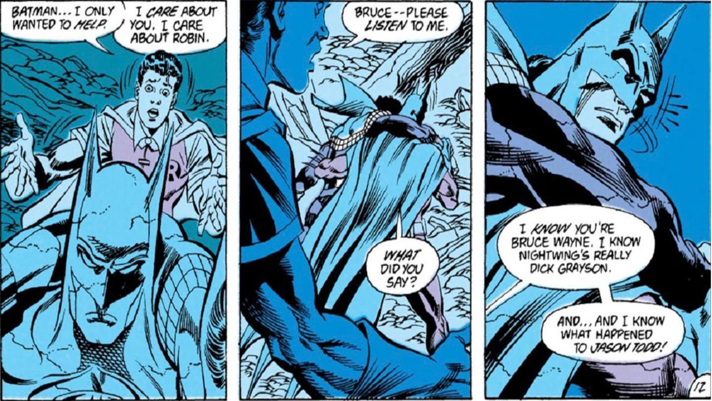 Tim discovered the true identity of Batman and Robin Tim discovered the true identity of Batman and Robin