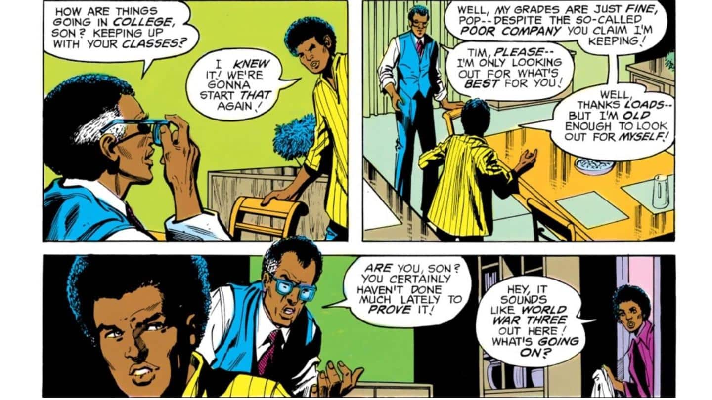 Son of Lucius Fox and brother of a former Batwing Son of Lucius Fox and brother of a former Batwing