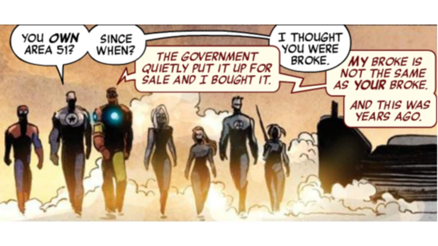Tony Stark is the owner of Area 51 Tony Stark is the owner of Area 51