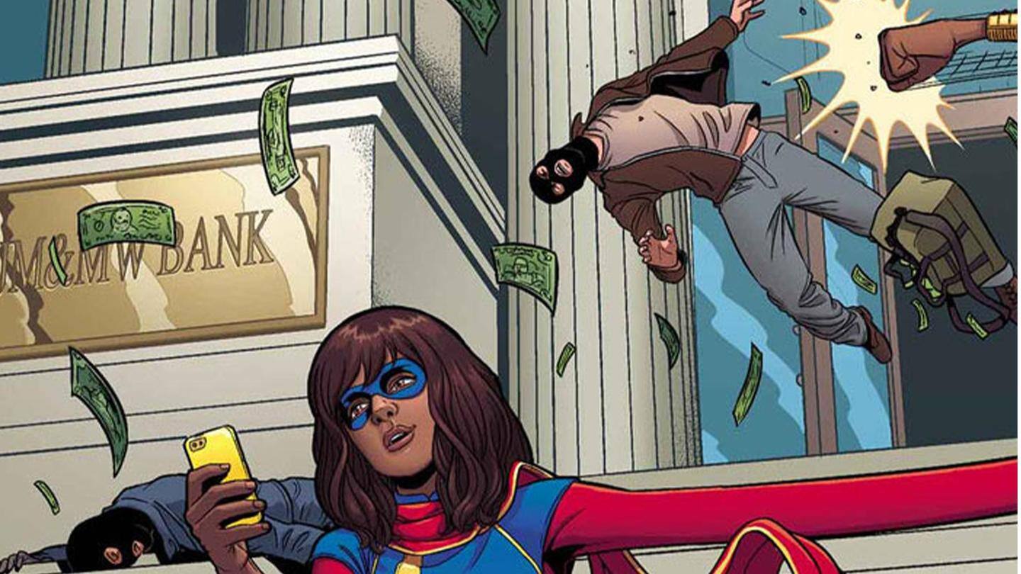 Kamala Khan as Ms. Marvel has 'embiggening' powers Kamala Khan as Ms. Marvel has 'embiggening' powers