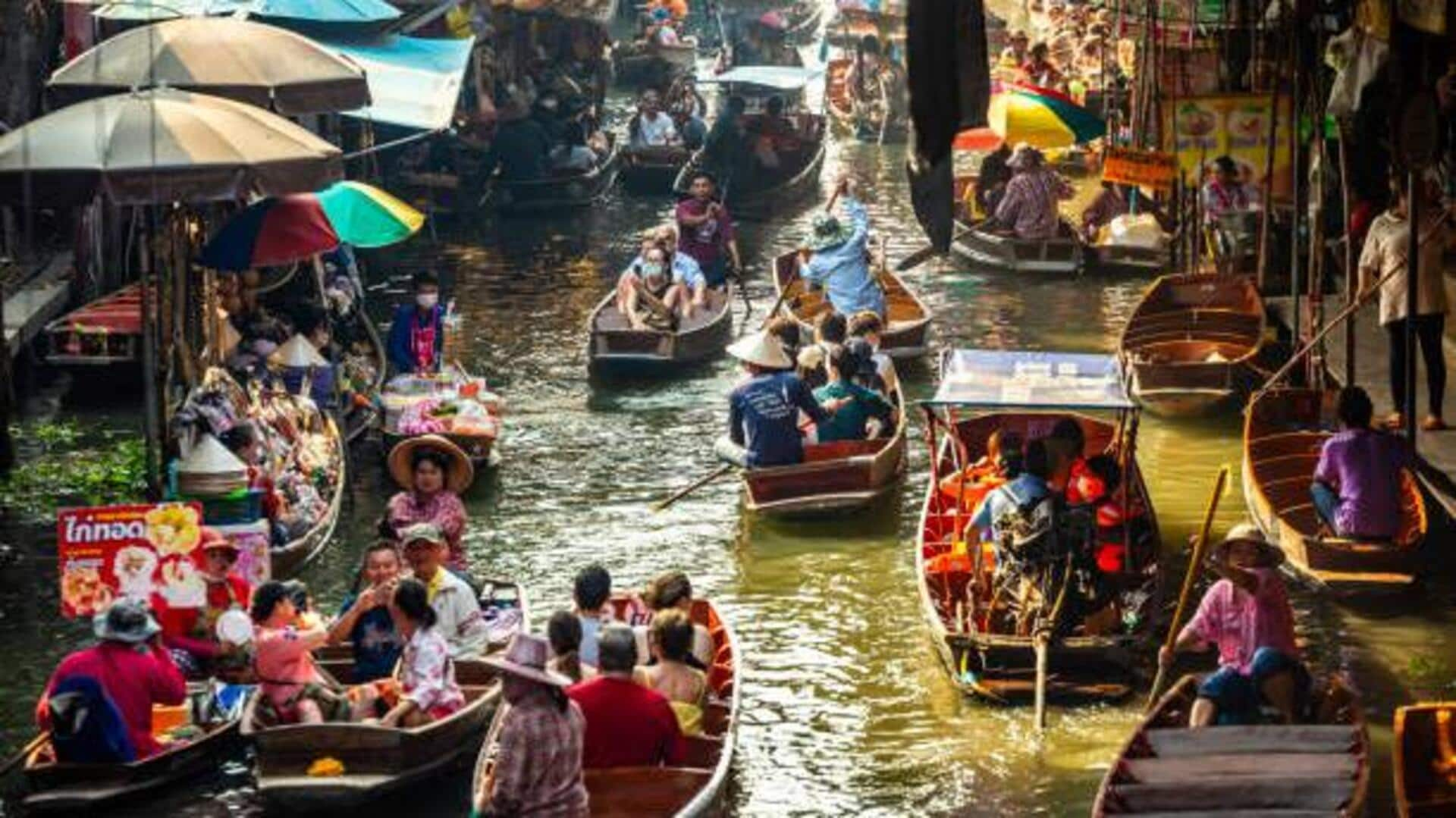 Cycle your way through Thailand's floating markets 