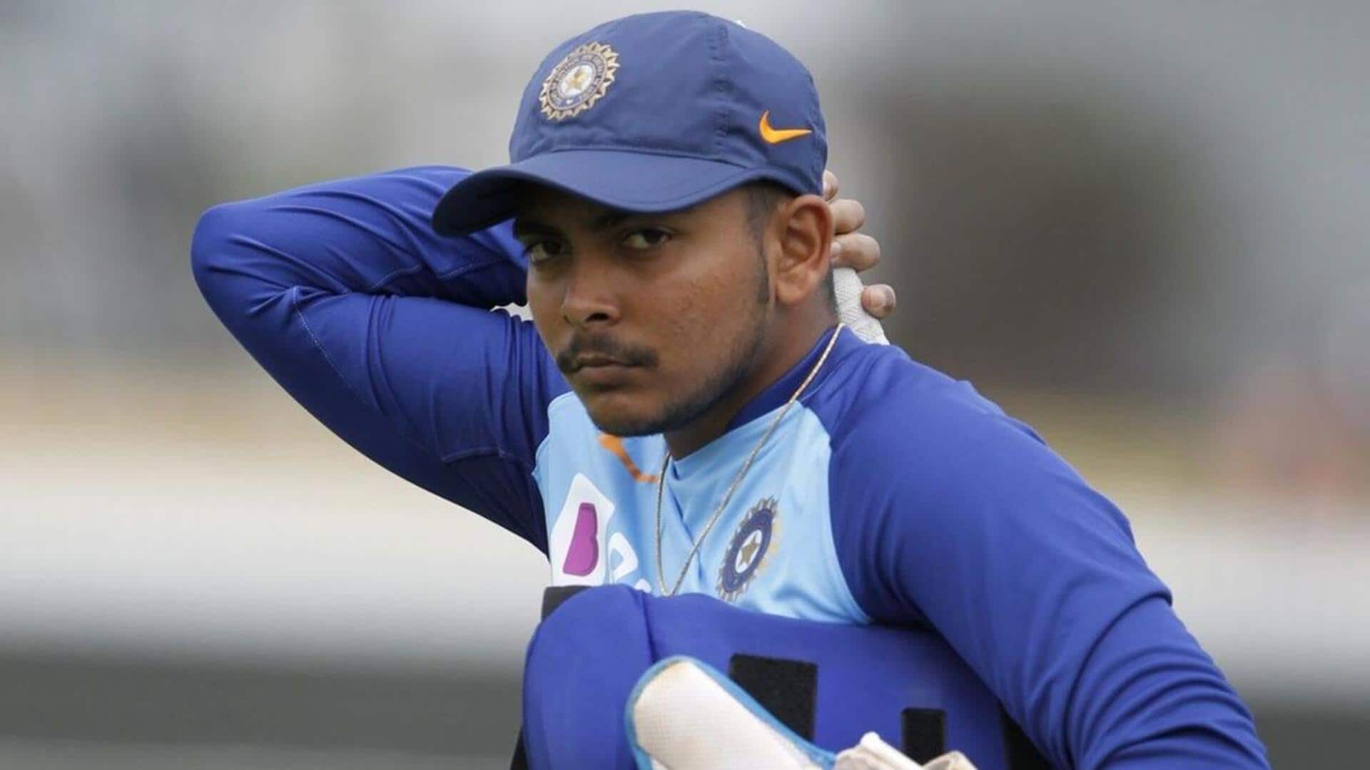 Prithvi Shaw slams his 22nd T20 fifty, completes 3,000 runs