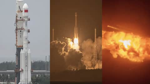 Watch: China's Long March 7A rocket explodes seconds after launch