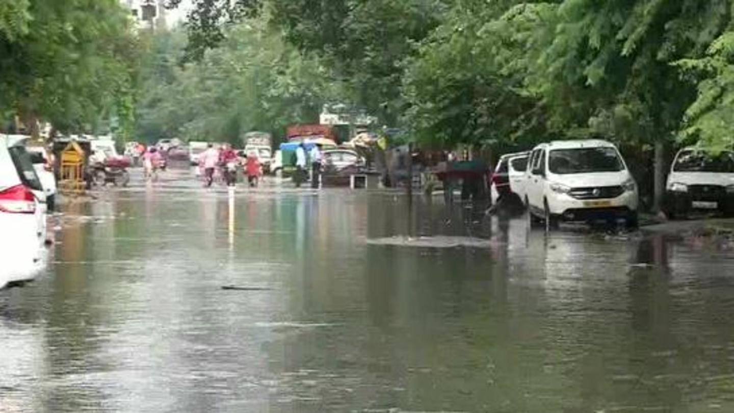Rain caused water-logging in many areas of Delhi-NCR Rain caused water-logging in many areas of Delhi-NCR