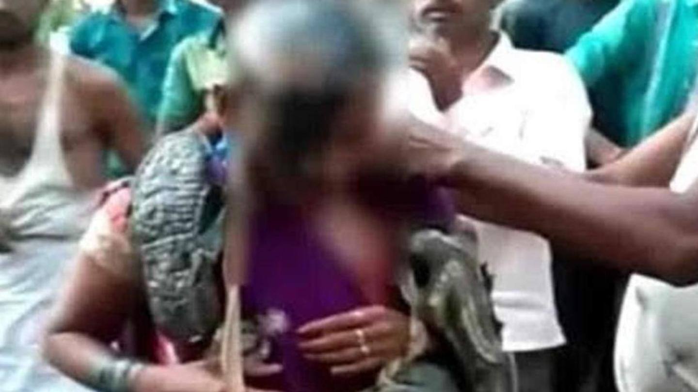 UP: Couple beaten, tonsured, garlanded with shoes over "illicit affair"