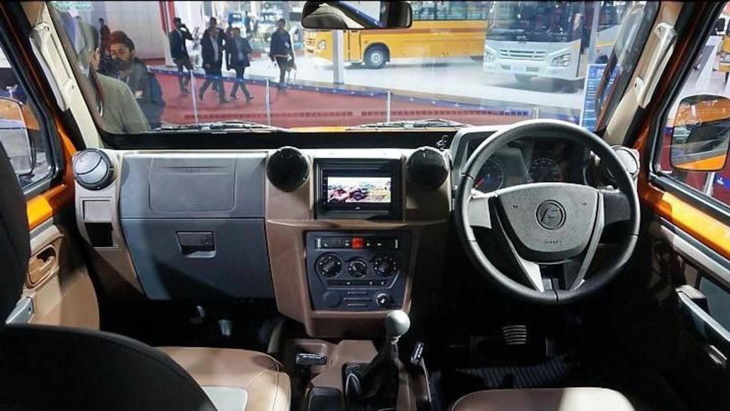 The SUV will have a dual-tone dashboard and touchscreen console The SUV will have a dual-tone dashboard and touchscreen console