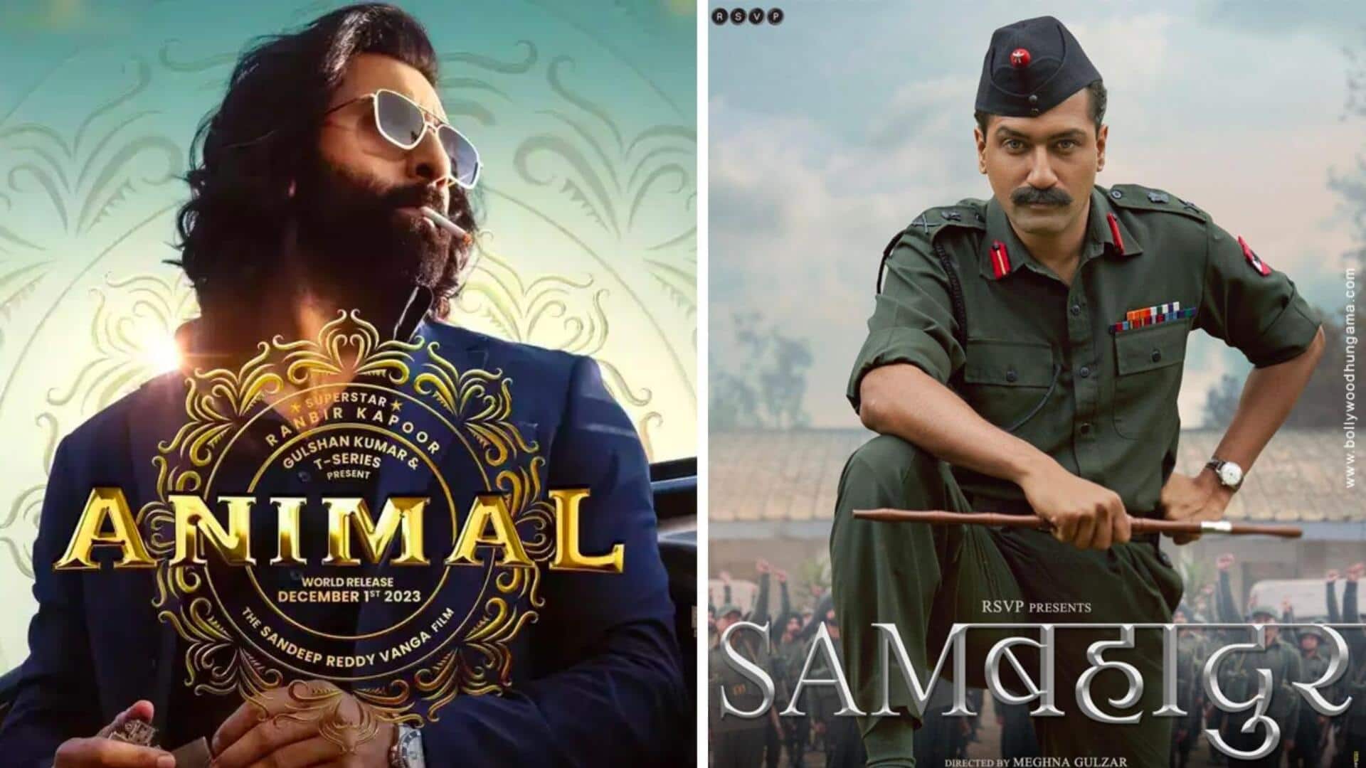 Advance bookings: 'Animal' dominates 'Sam Bahadur' with Rs. 4cr