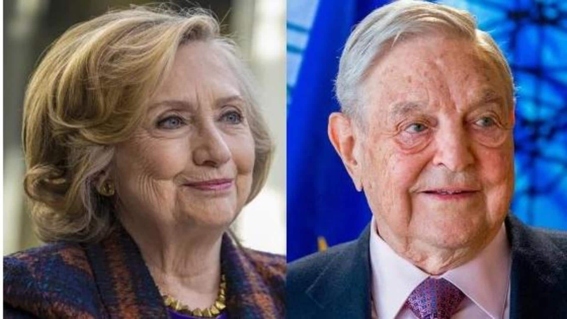 Hillary Clinton, George Soros to receive Presidential Medal of Freedom