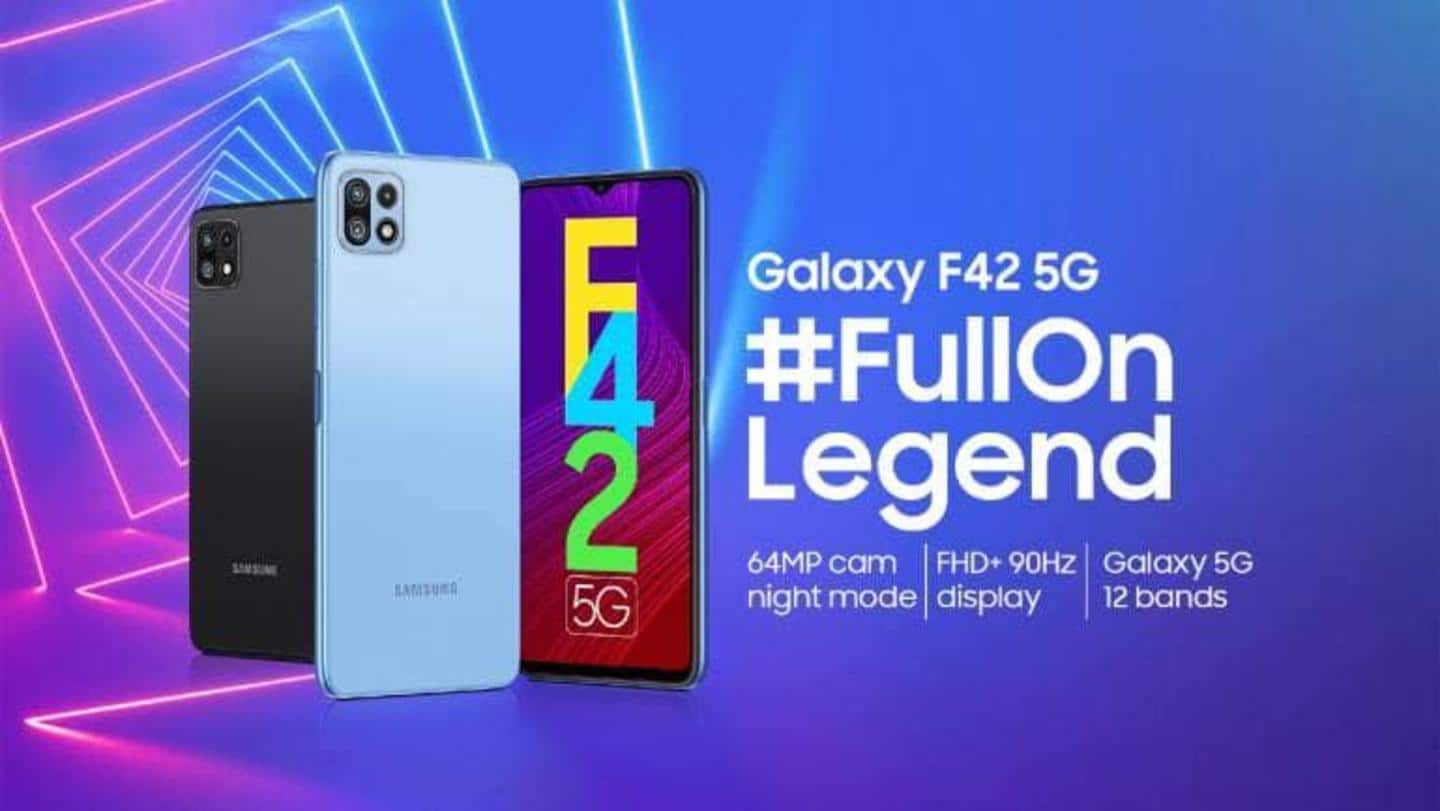 Ahead of launch, Samsung Galaxy F42 5G's prices leaked