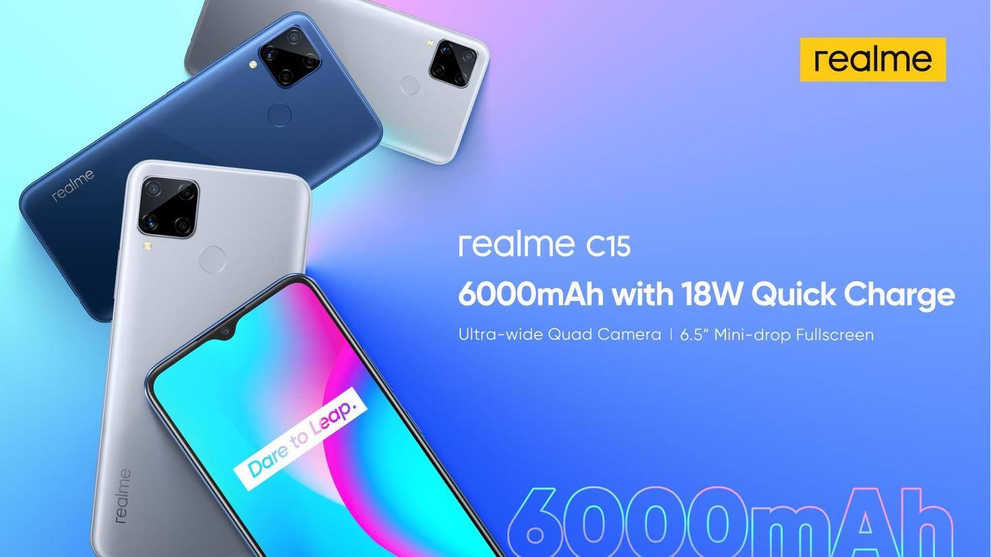 Realme to launch a Qualcomm Edition of C15 smartphone