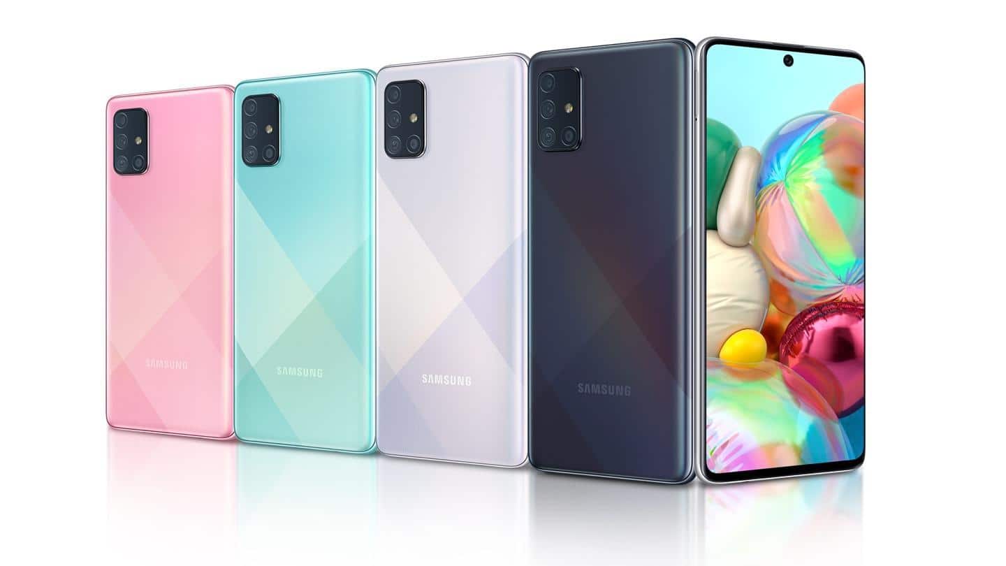 Samsung releases April 2021 security update for Galaxy A71