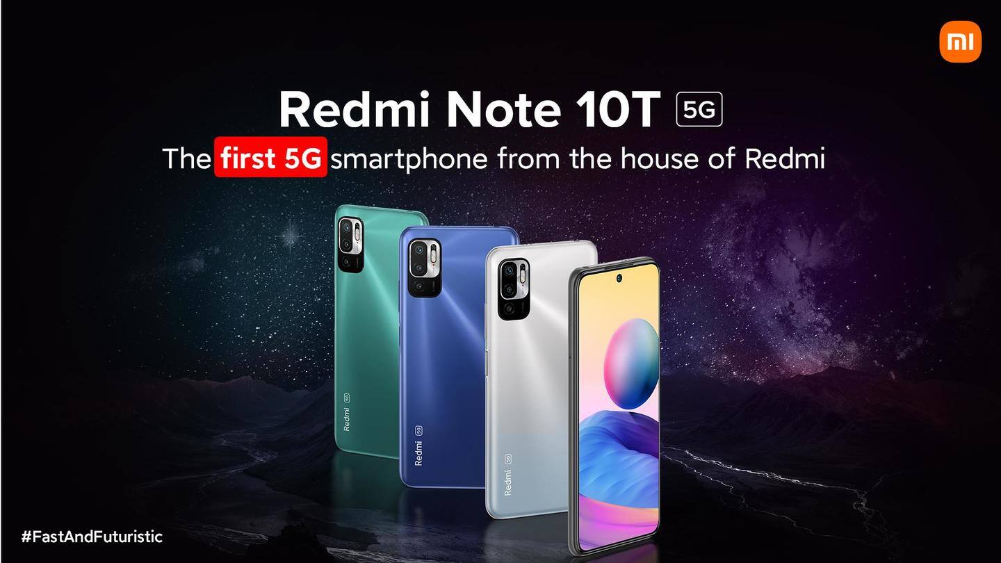 Redmi Note 10T 5G launched in India at Rs. 14,000