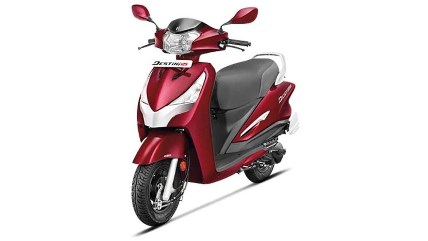 Hero destini 125 price on deals road