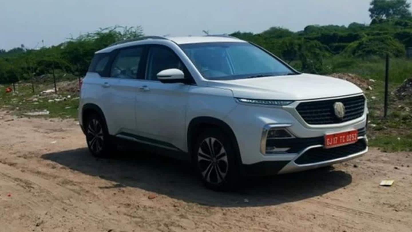 MG Hector (facelift) spotted testing with minor updates