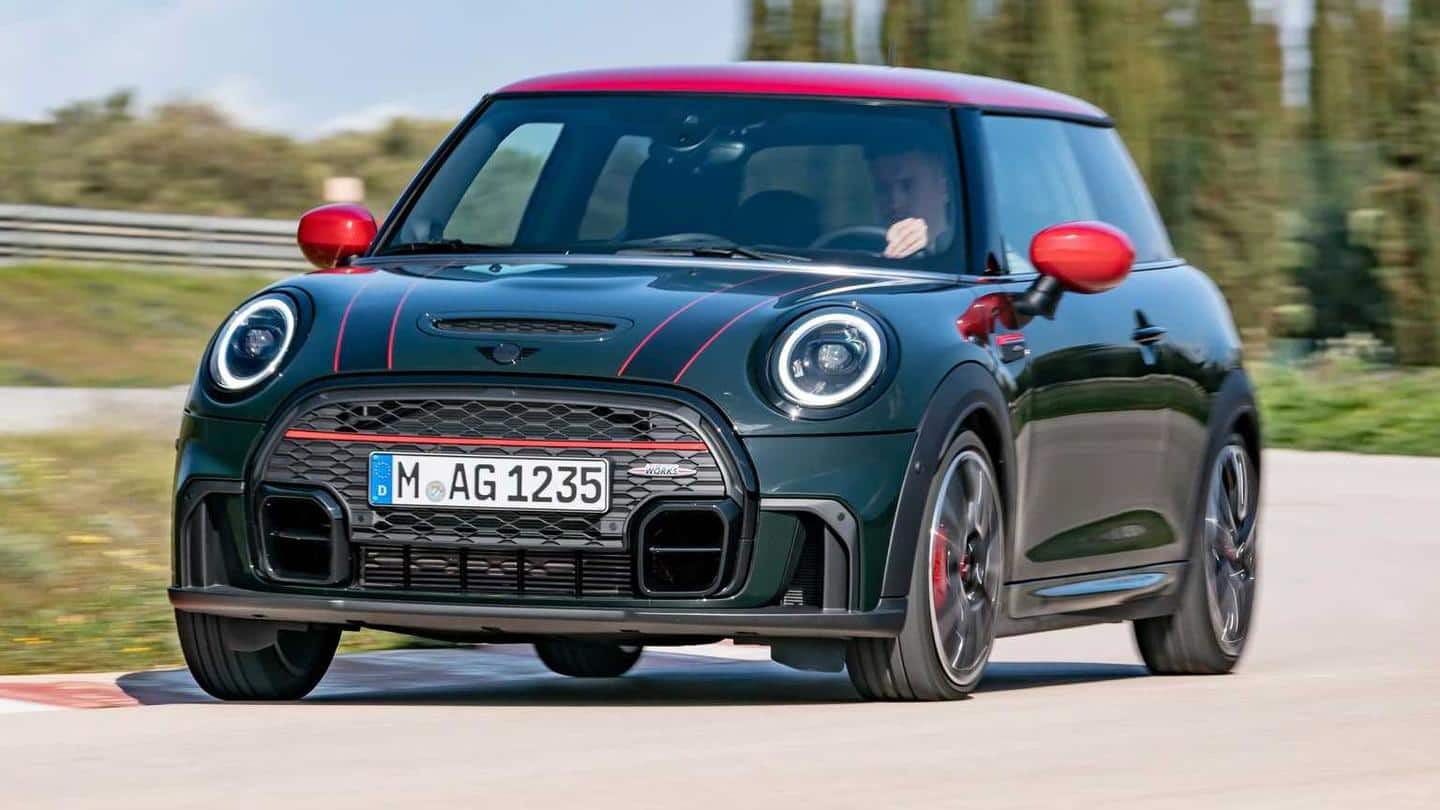 2022 MINI John Cooper Works, with refreshed styling, breaks cover