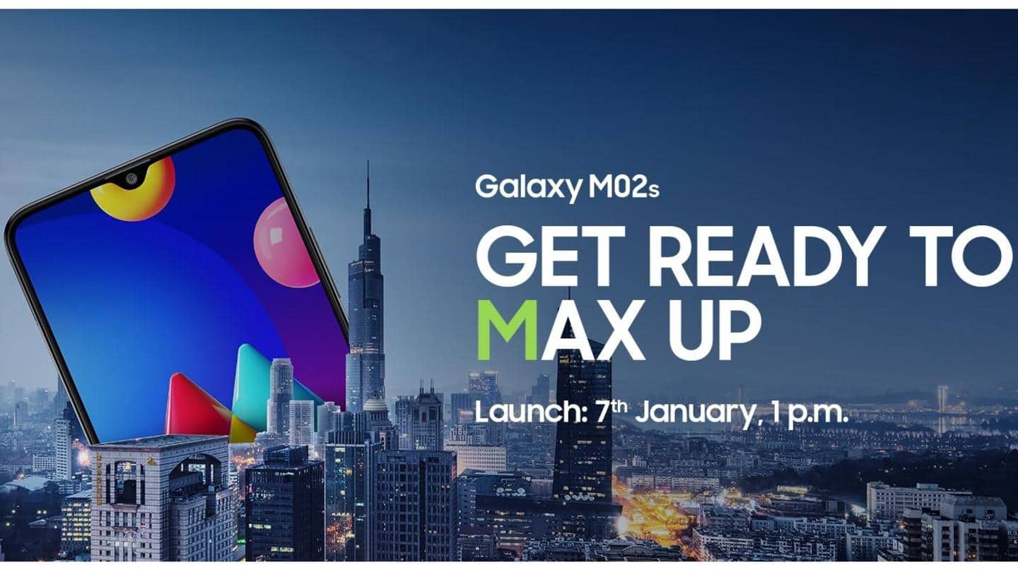 Samsung Galaxy M02s to be launched on January 7