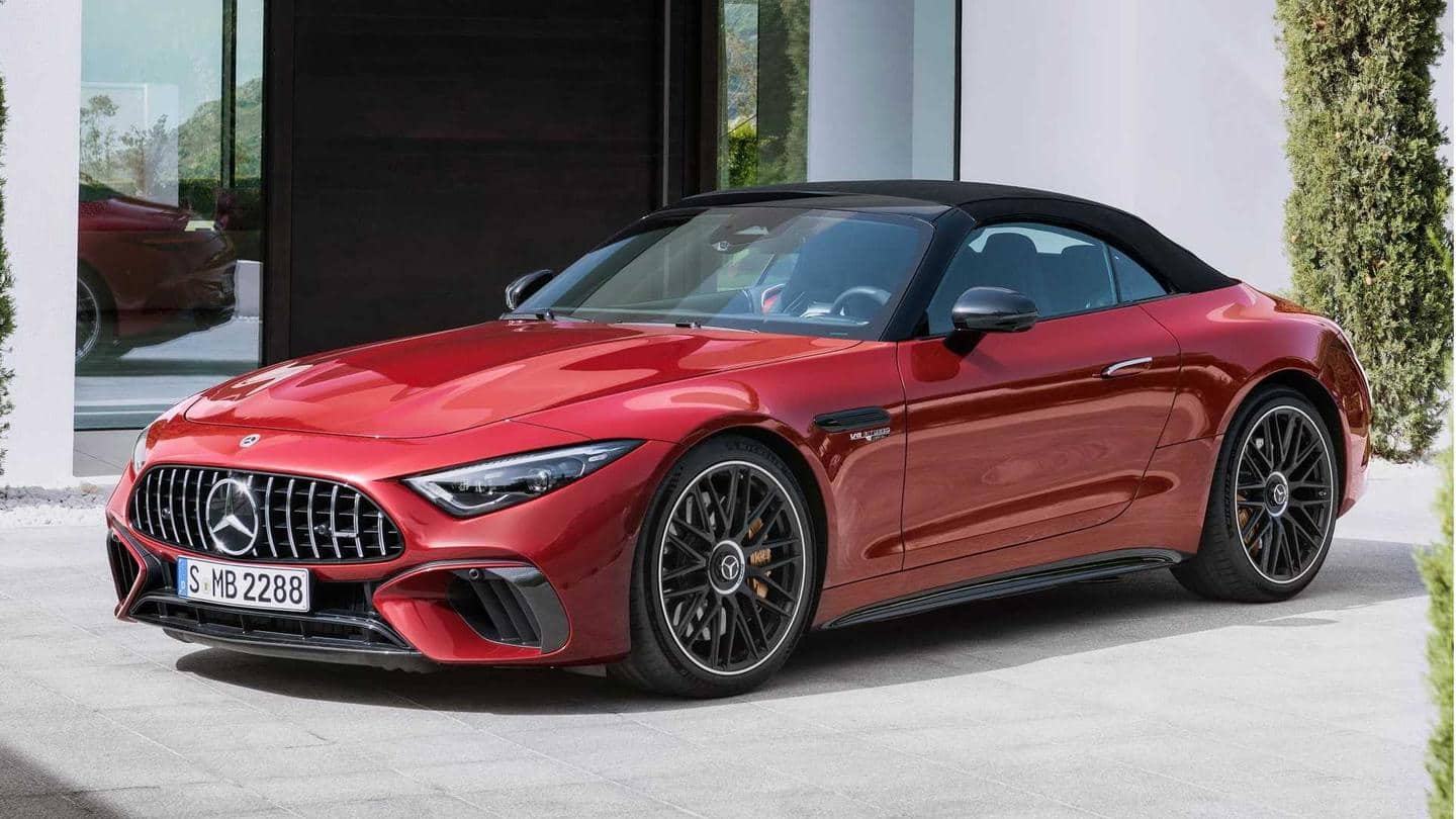 2022 Mercedes-AMG SL, with a 577hp V8 engine, revealed