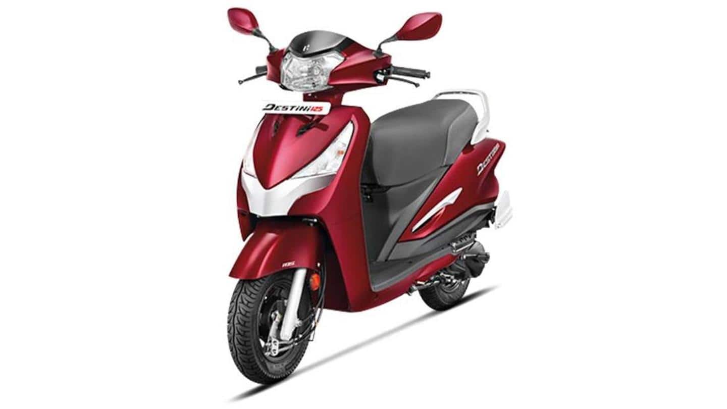 Hero Destini 125 scooter available with benefits worth Rs. 3,000