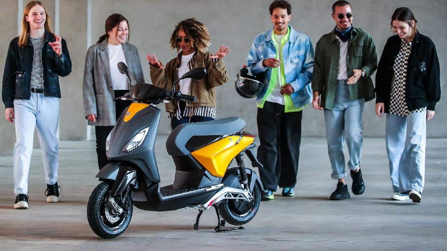 Ahead of launch, Piaggio unveils One electric scooter in China