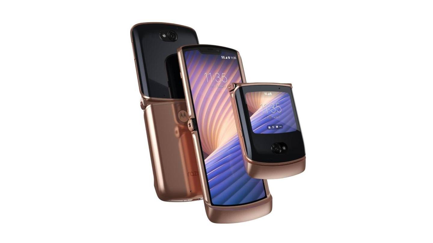Motorola RAZR 5G Gold's pre-orders to start from December 22