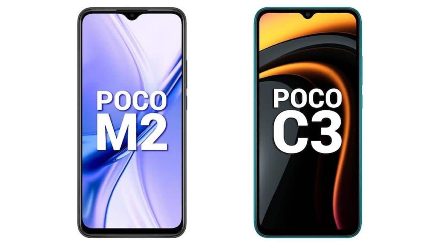 POCO M2 and C3: At a glance POCO M2 and C3: At a glance