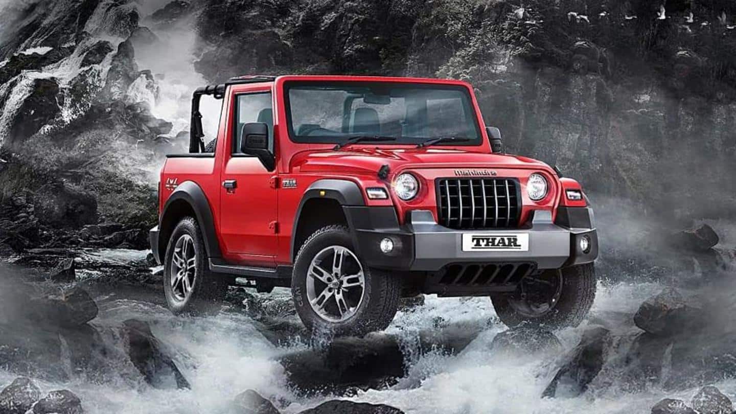 Mahindra Thar receives over 15,000 bookings; automatic variant in demand