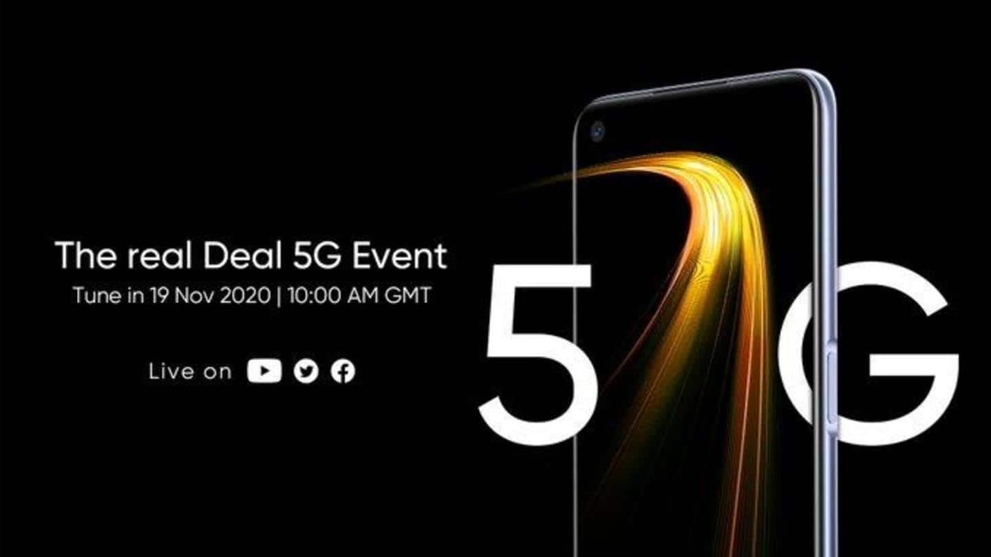 Realme 7 5G to be launched on November 19