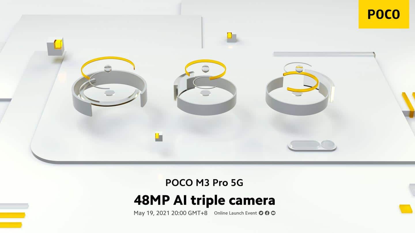 POCO M3 Pro 5G's battery and camera details officially revealed