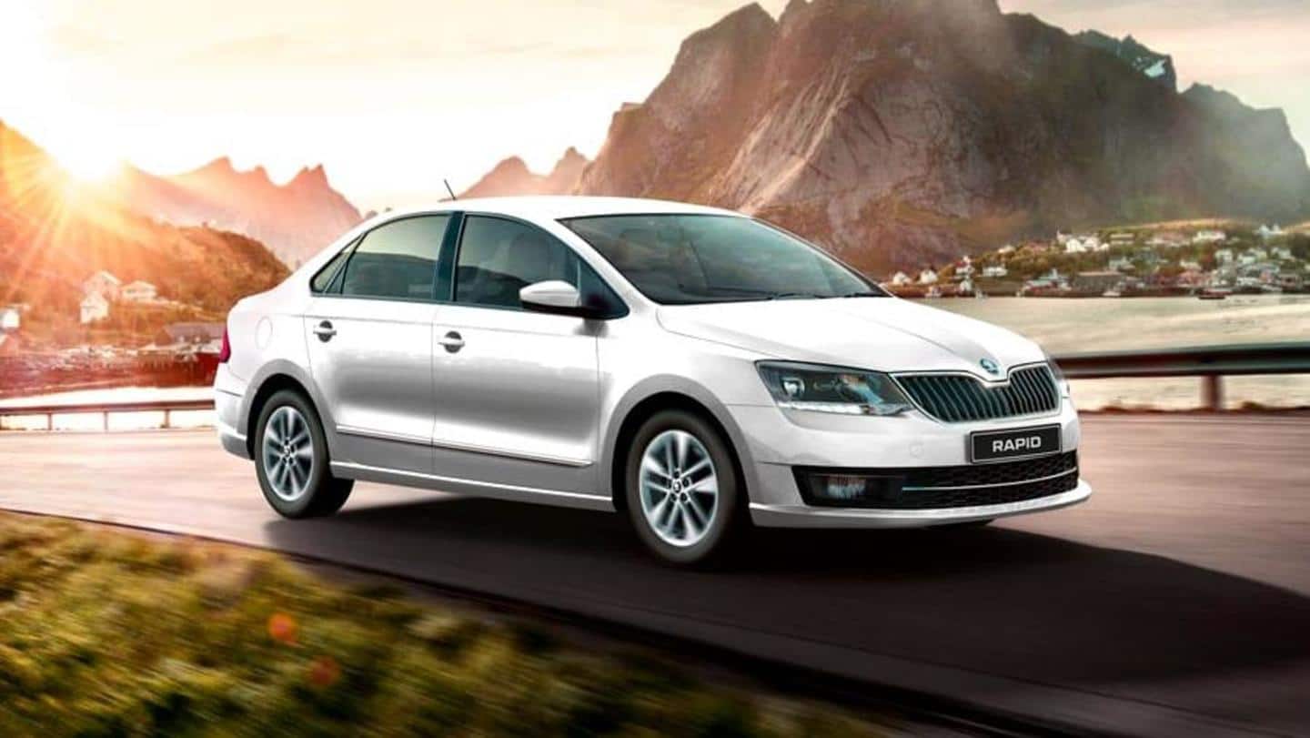 Skoda Rapid CNG spotted testing; could be launched in 2021