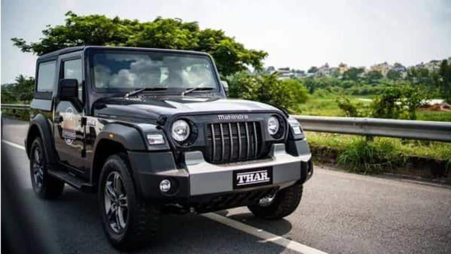 Mahindra receives 55,000 bookings for Thar SUV in eight months