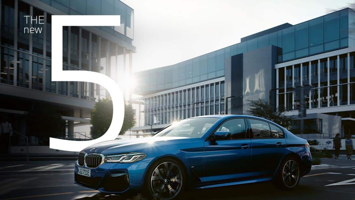 BMW teases 5 Series (facelift) prior to launch in India