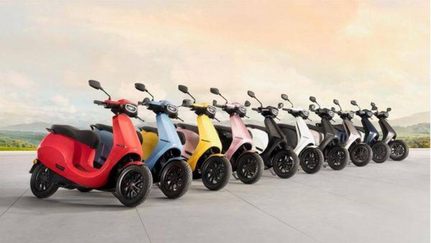 Ola Scooter to be launched in 10 colorways