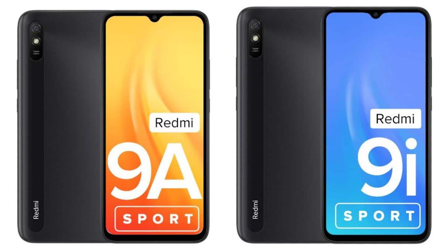 Redmi 9A Sport and 9i Sport go official in India