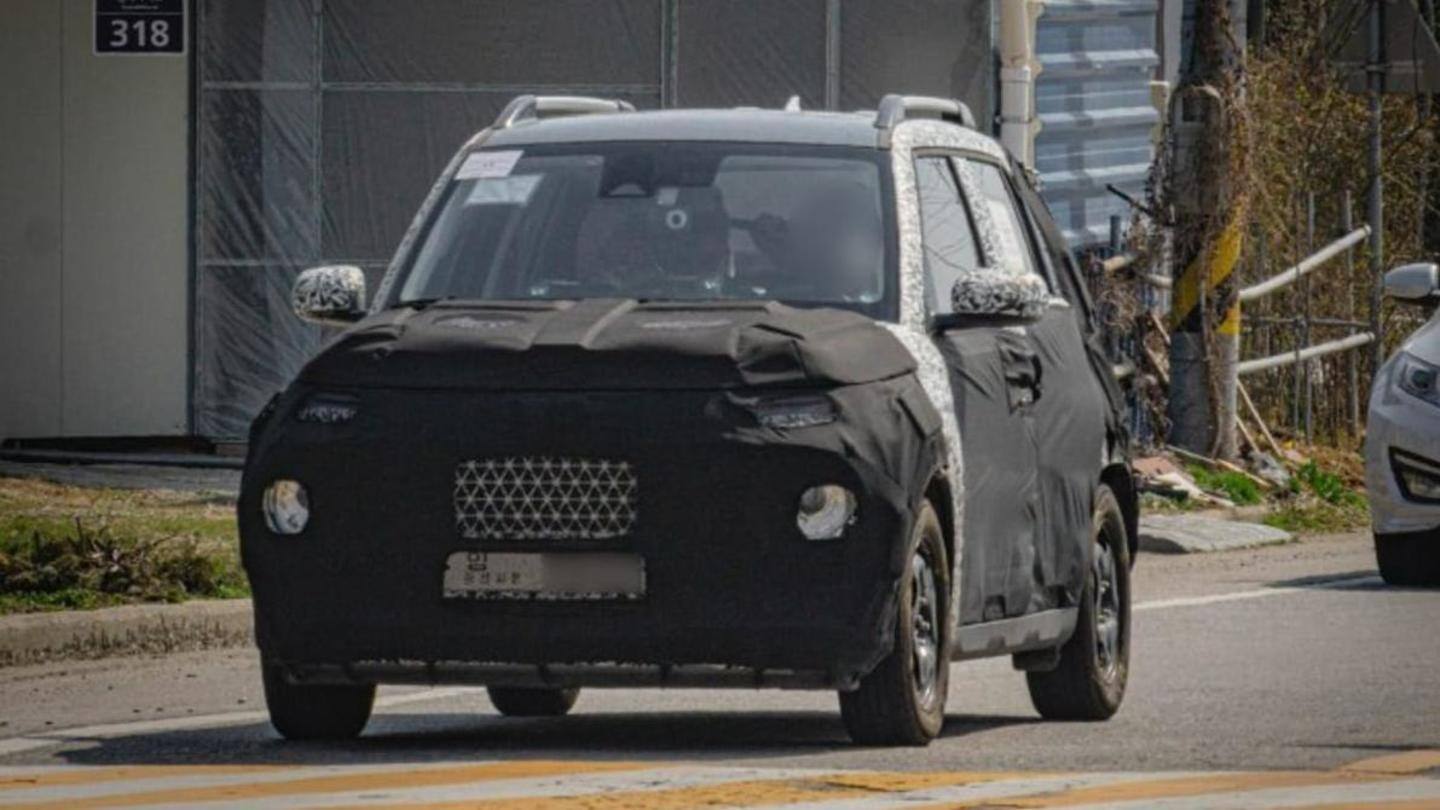 Hyundai AX1 micro SUV spied in production guise, features revealed