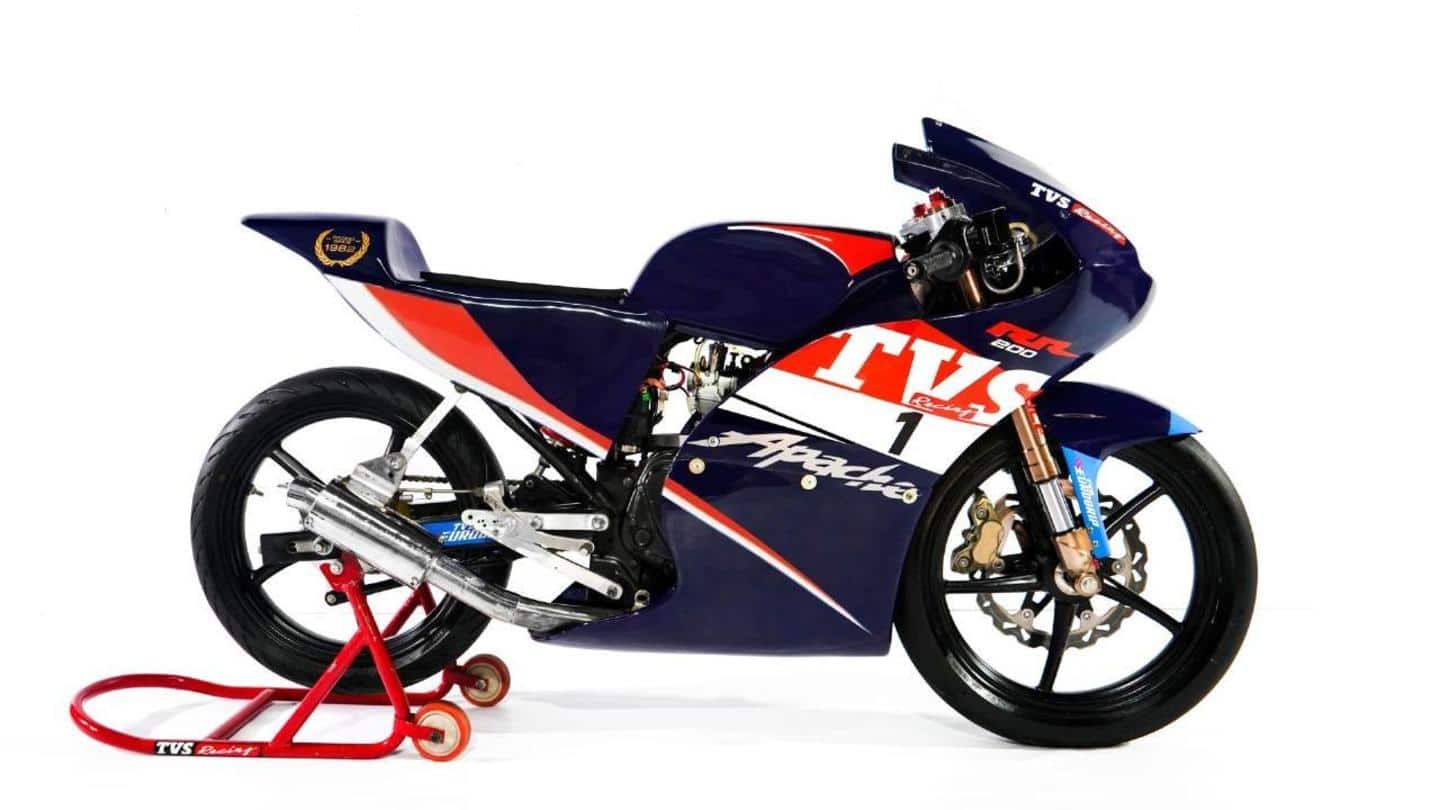 TVS unveils track-only Apache RR 200 for One Make Championship